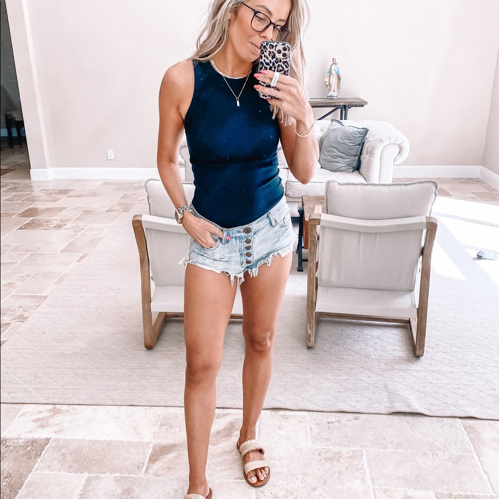 One Teaspon Rollers Cut Off Shorts